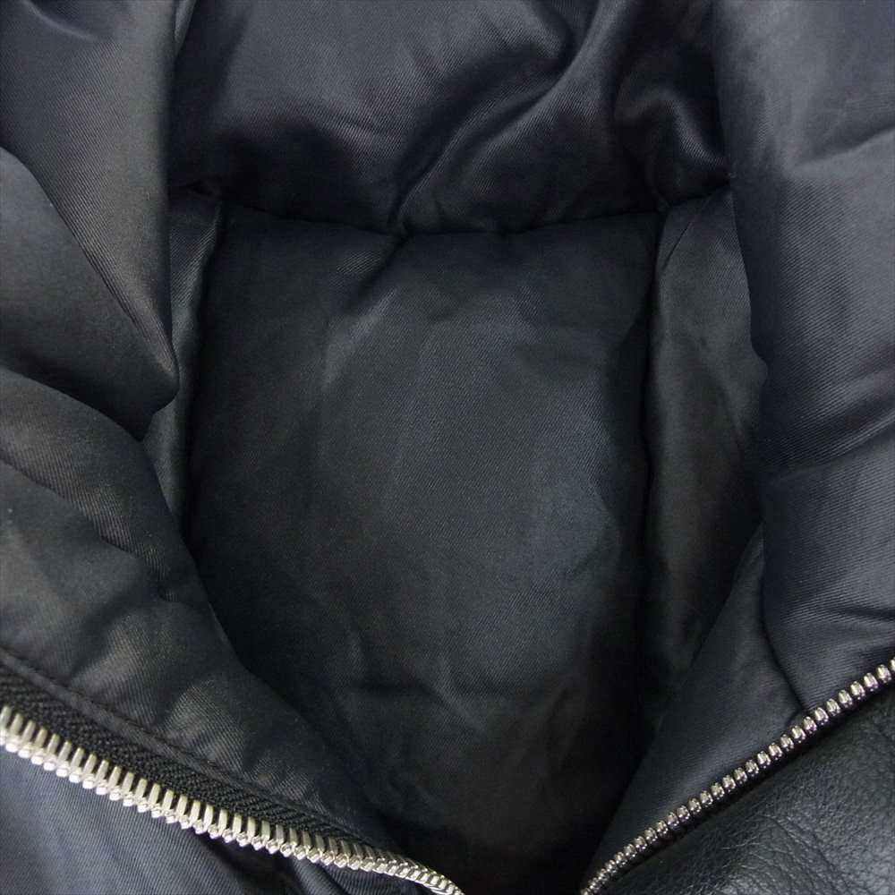 EYEFUNNY アイファニー レザー切替 中綿 ベスト ブラック ブラック系 M【中古】