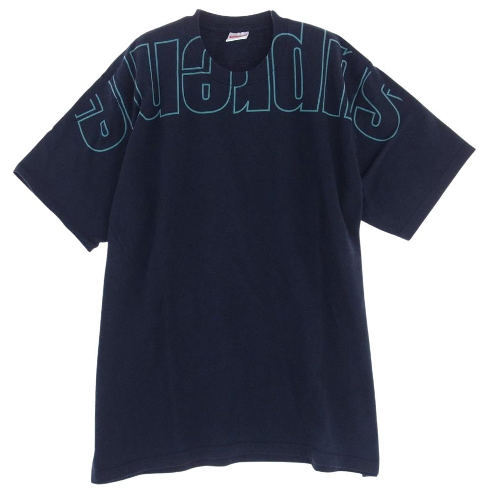 Supreme シュプリーム 22AW  Upside Down Tee Tシャツ ネイビー  ネイビー系 M【中古】