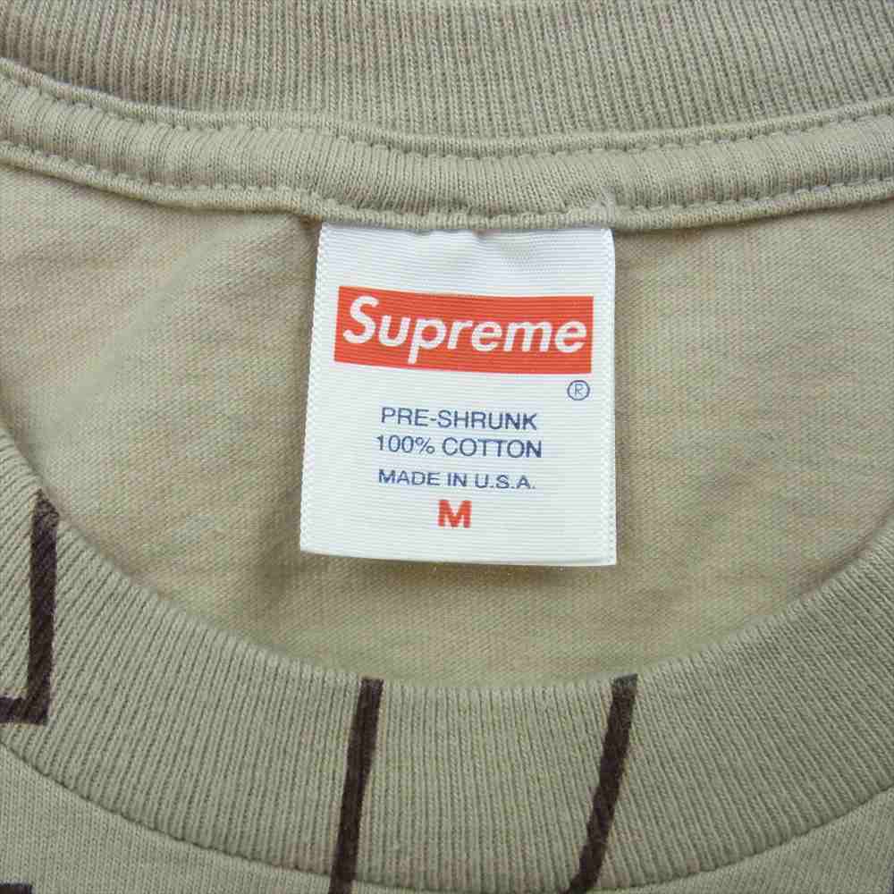 Supreme シュプリーム 22AW  Upside Down Tee Tシャツ ベージュ ベージュ系 M【中古】