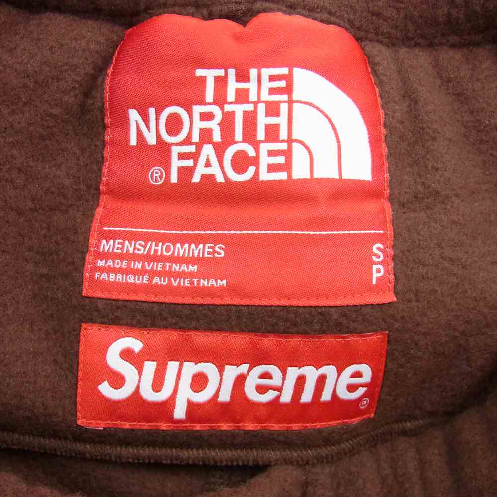 Supreme シュプリーム 22AW NB52209I The North Face Steep Tech Fleece Pant ノースフェイス スティープテック フリースロング パンツ ブラウン系 S【極上美品】【中古】