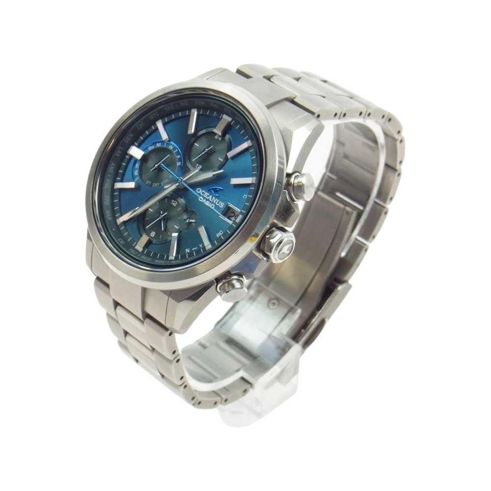 CASIO OCEANUS カシオ オシアナス OCW-T4000C-3AJF Classic Line クラシックライン 電波 ソーラー ワールドタイム シルバー系【中古】