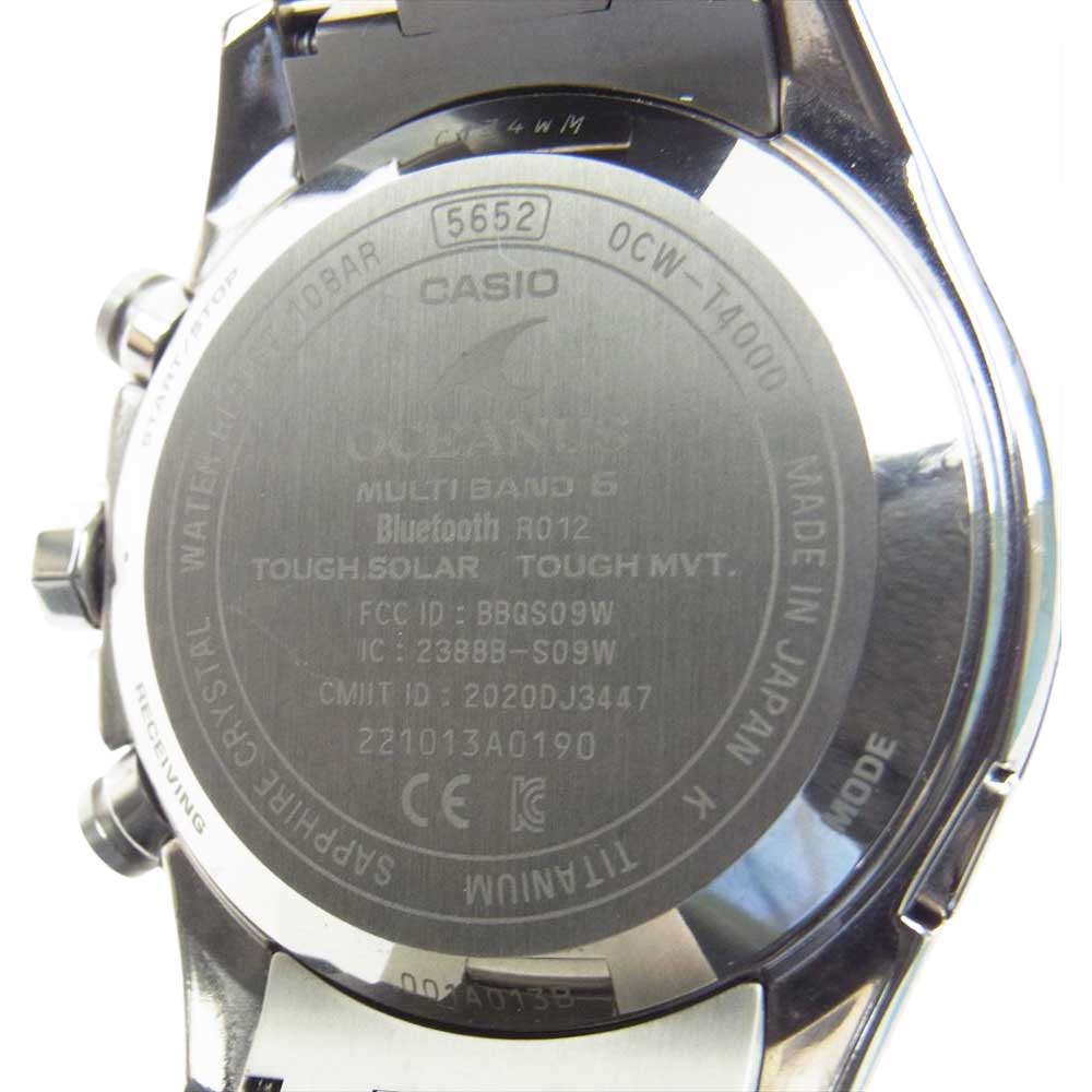 CASIO OCEANUS カシオ オシアナス OCW-T4000C-3AJF Classic Line クラシックライン 電波 ソーラー ワールドタイム シルバー系【中古】
