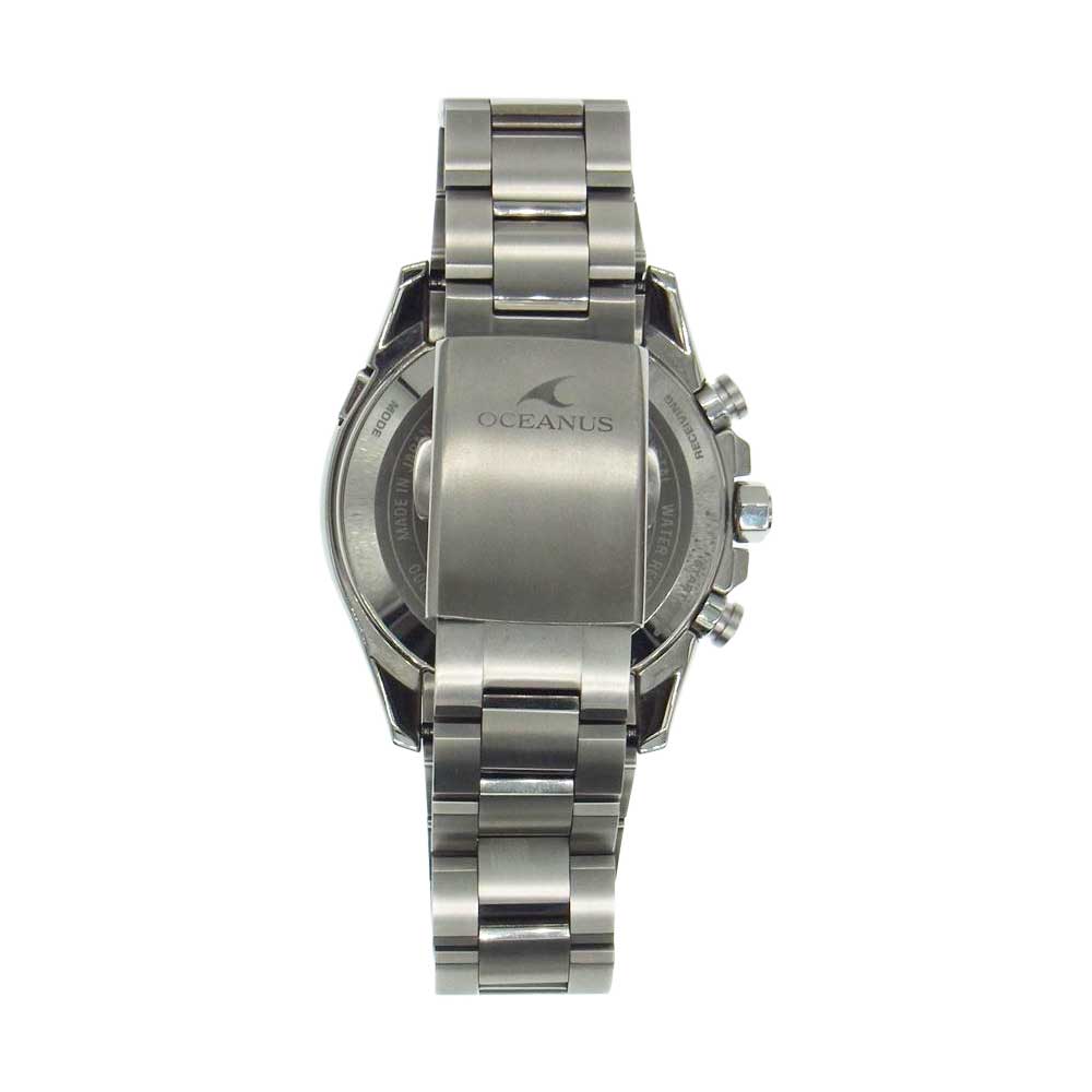 CASIO OCEANUS カシオ オシアナス OCW-T4000C-3AJF Classic Line クラシックライン 電波 ソーラー ワールドタイム シルバー系【中古】