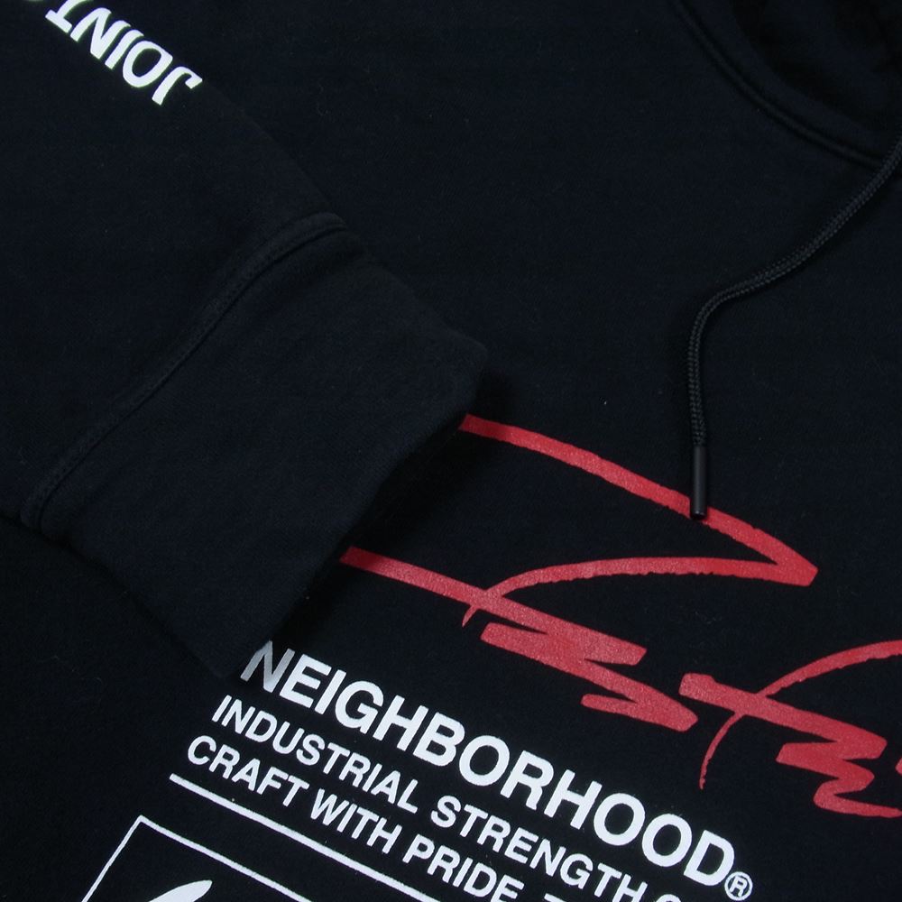 NEIGHBORHOOD ネイバーフッド 21AW 212UWFTN-CSM01 FL / C-HOODEDFutura Laboratories フューチュラ グラフィック プルオーバー スウェット パーカー ブラック系 XL【中古】