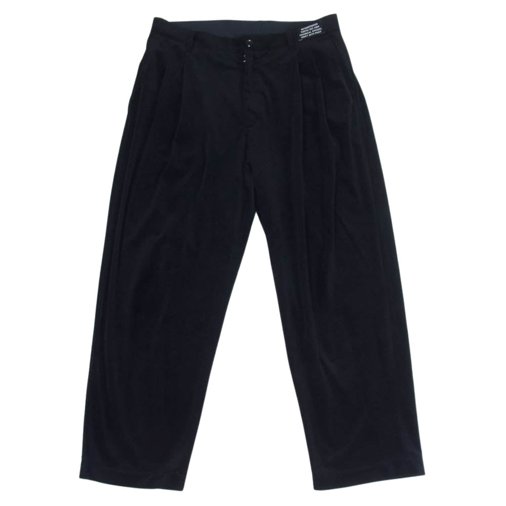 NEIGHBORHOOD ネイバーフッド 22AW 222AQNH-PTM03 TWO TUCK PT . PE スラックス カジュアル パンツ ブラック系 M【中古】