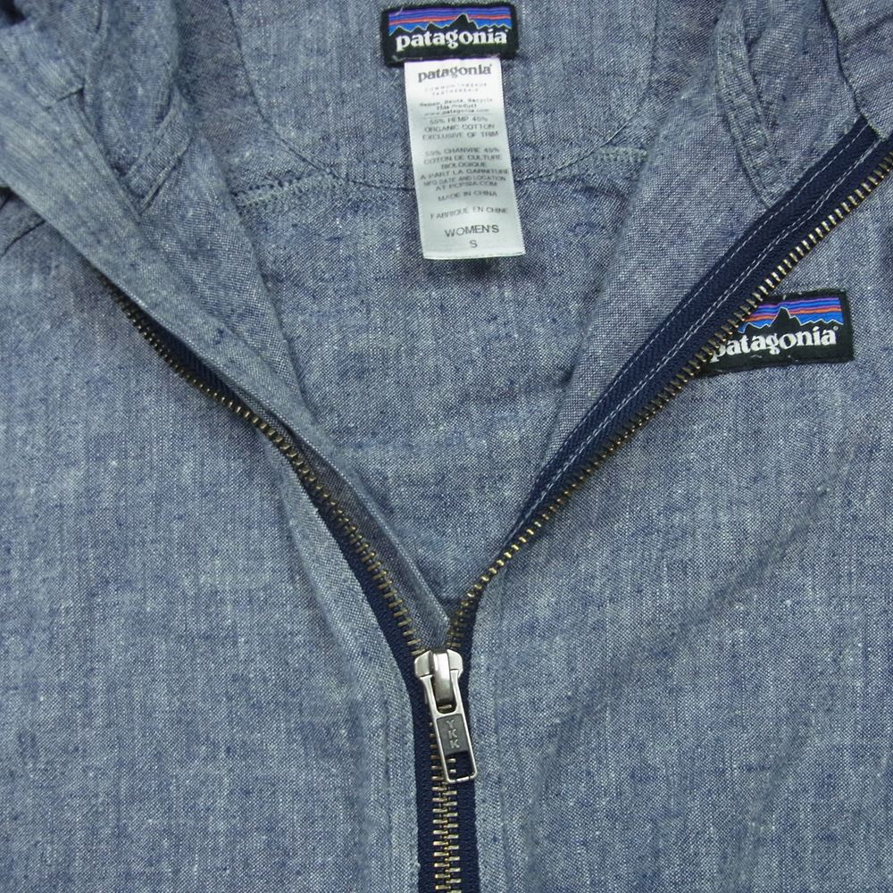 patagonia パタゴニア オーガニック コットン ジップ パーカー 中国製 グレー系 S【中古】