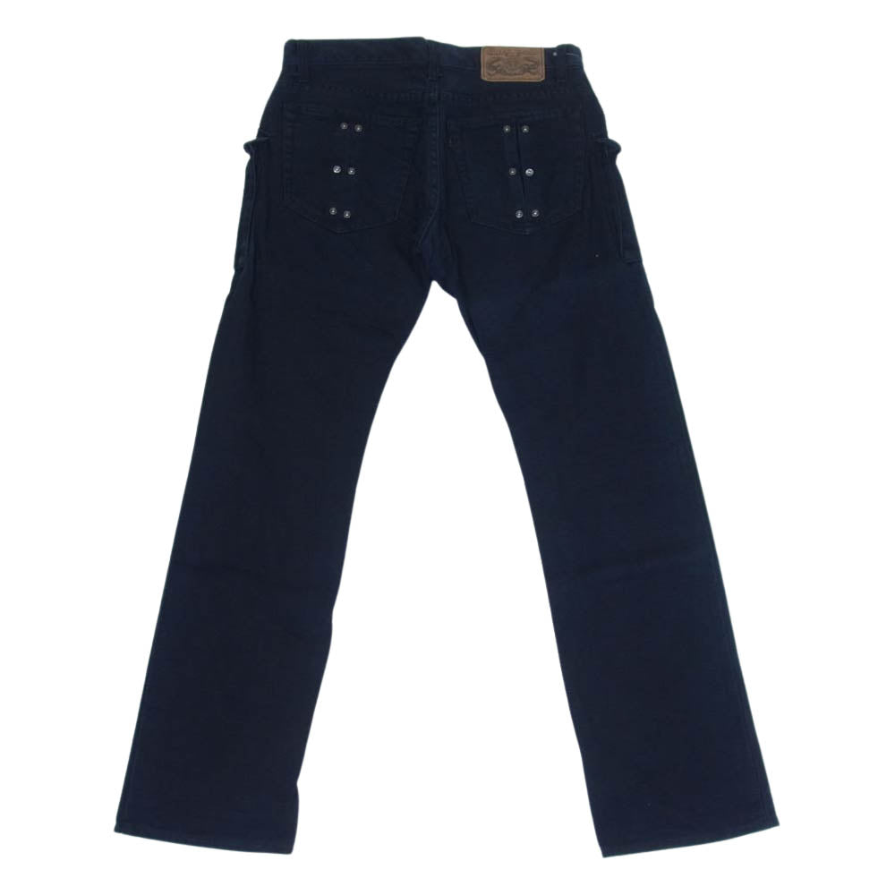 Celt&Cobra ケルト&コブラ 4SP-02B  コットン ブーツカット ブッシュ パンツ ブラック ネイビー系 W30 L34【中古】