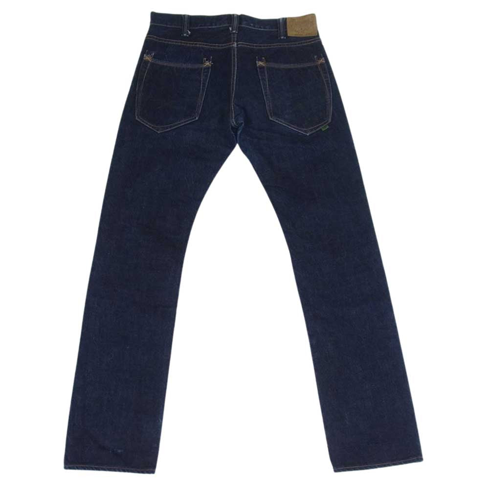 GERUGA ゲルガ GR-P-01D TIGHT STRAIGHT DENIM PANTS リジッド 赤耳 スリム タイト ストレート デニム パンツ ネイビー系 W31【中古】