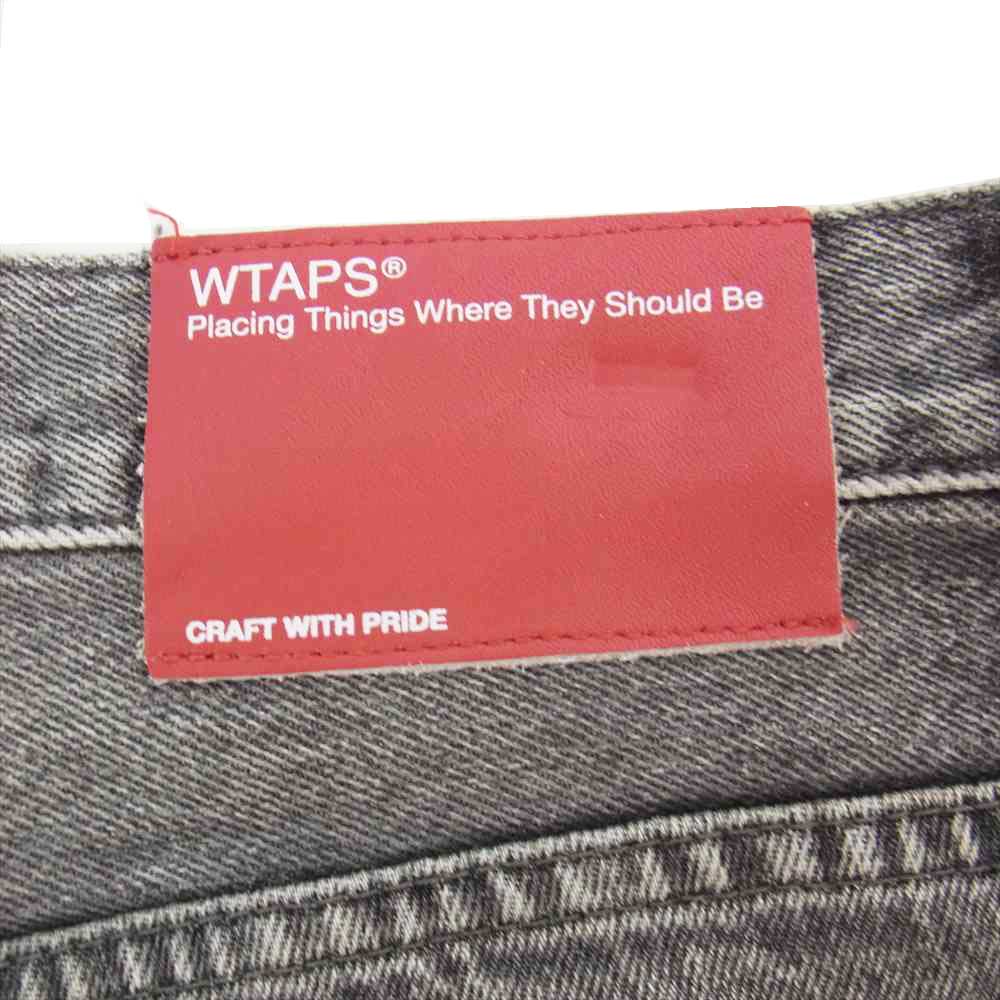 WTAPS ダブルタップス 16SS 161GWDT-PTM01 BLUES VERY SKINNY COLORWAY TRASH ブラック デニム パンツ グレー系 M【中古】