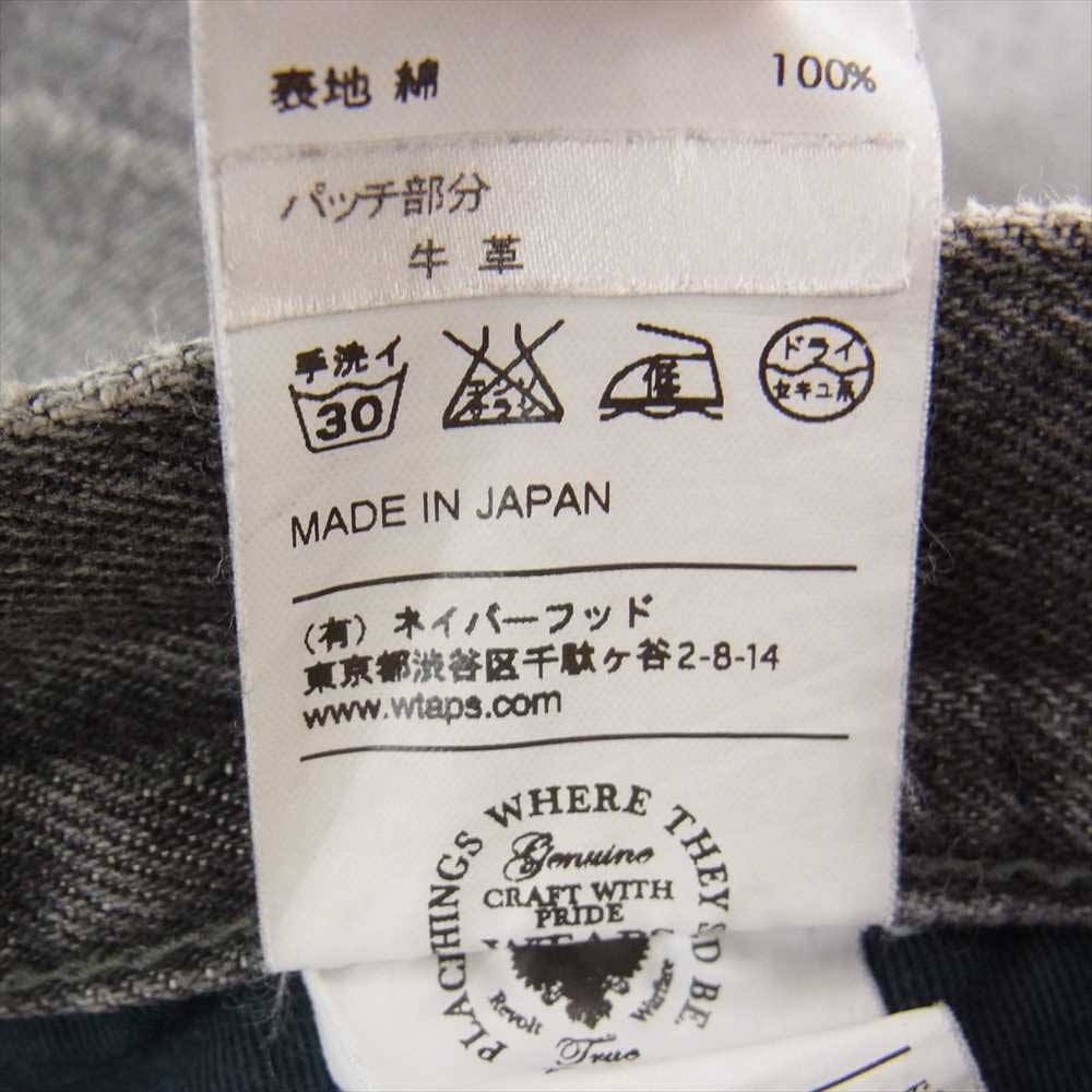 WTAPS ダブルタップス 16SS 161GWDT-PTM01 BLUES VERY SKINNY COLORWAY TRASH ブラック デニム パンツ グレー系 M【中古】