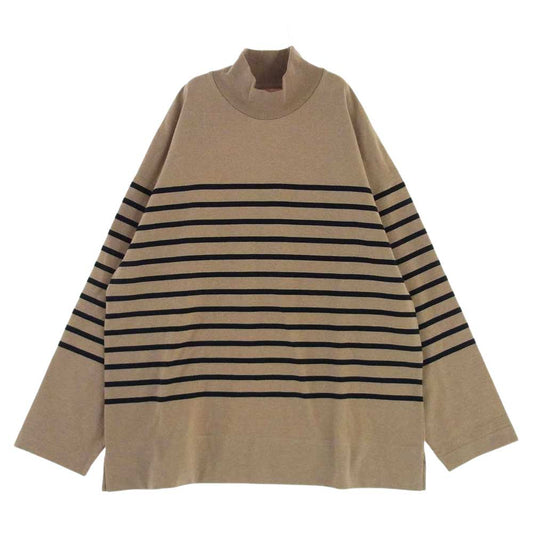markaware マーカウェア BOX TEE TURTLE-NECK ボックス タートル ネック 長袖 Tシャツ ベージュ系 1【新古品】【未使用】【中古】