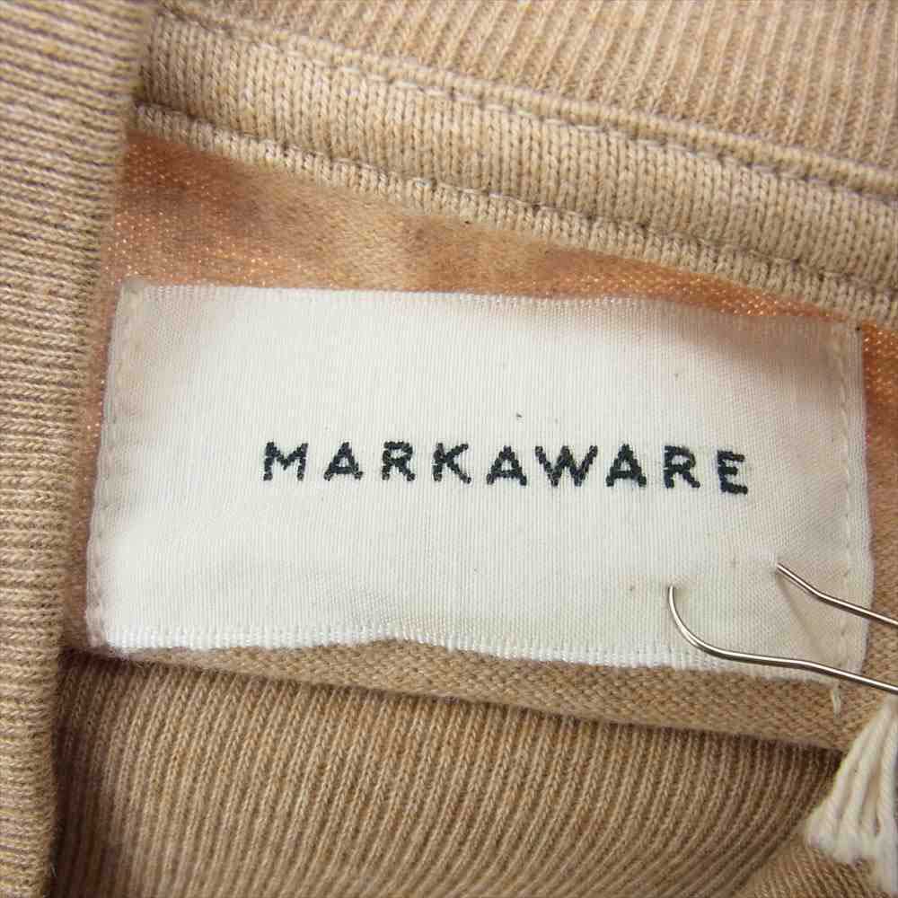 markaware マーカウェア BOX TEE TURTLE-NECK ボックス タートル ネック 長袖 Tシャツ ベージュ系 1【新古品】【未使用】【中古】