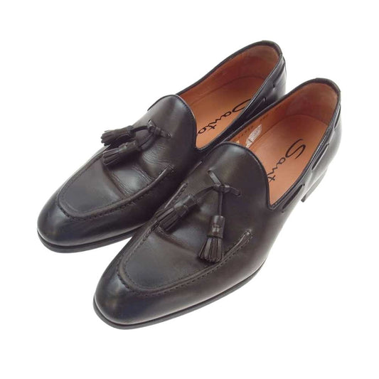 Santoni サントーニ タッセル ローファー ダークブラウン系 5 1/2【中古】