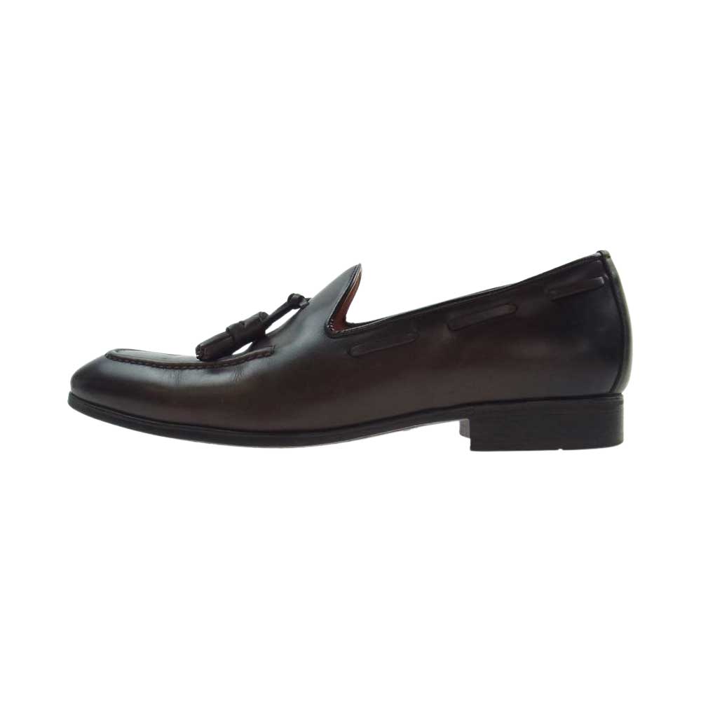 Santoni サントーニ タッセル ローファー ダークブラウン系 5 1/2【中古】