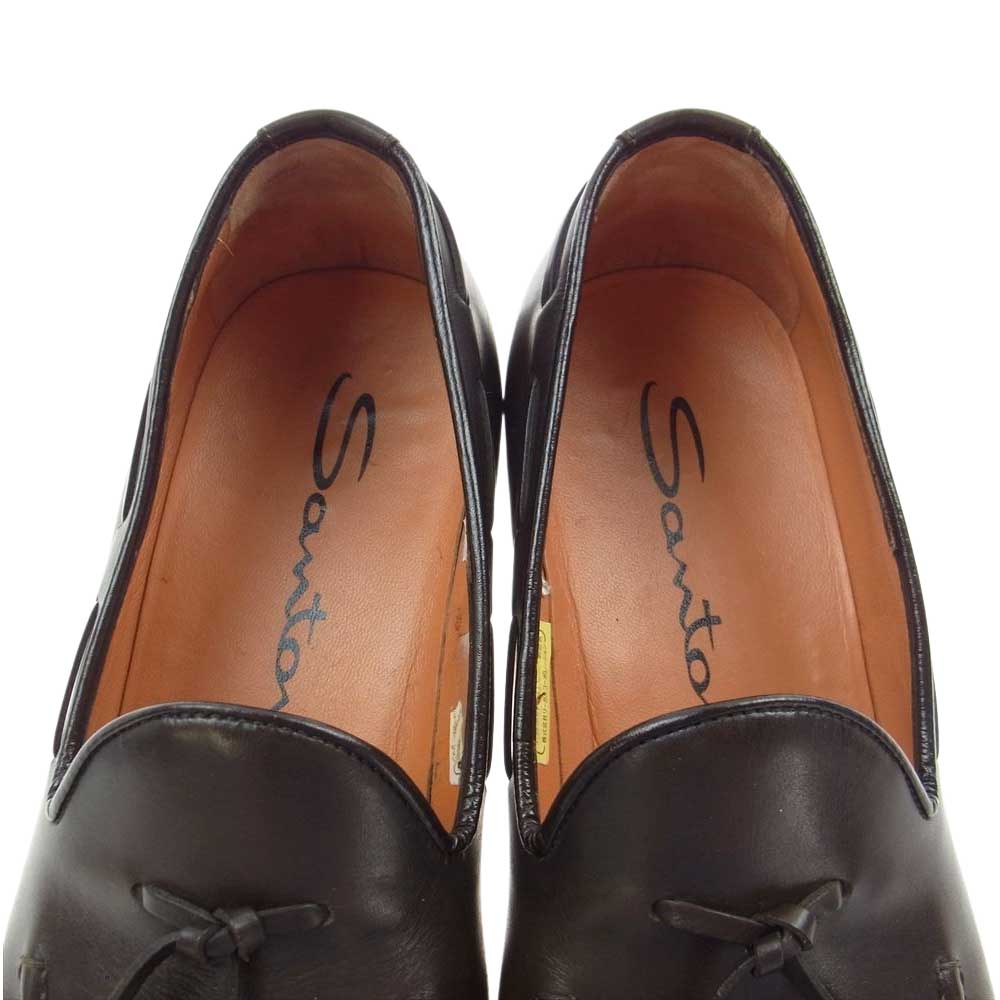 Santoni サントーニ タッセル ローファー ダークブラウン系 5 1/2【中古】