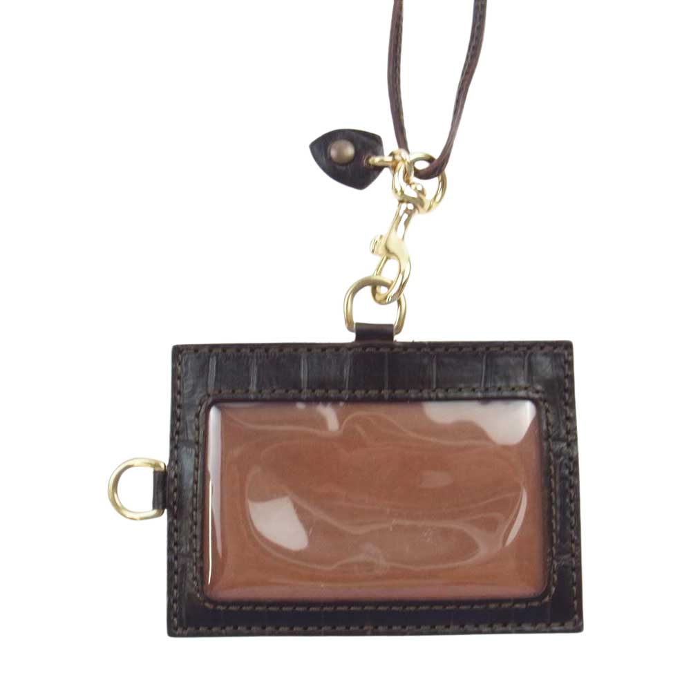 フェリージ パスケース IDケース 定期入れ クロコ型押し Felisi