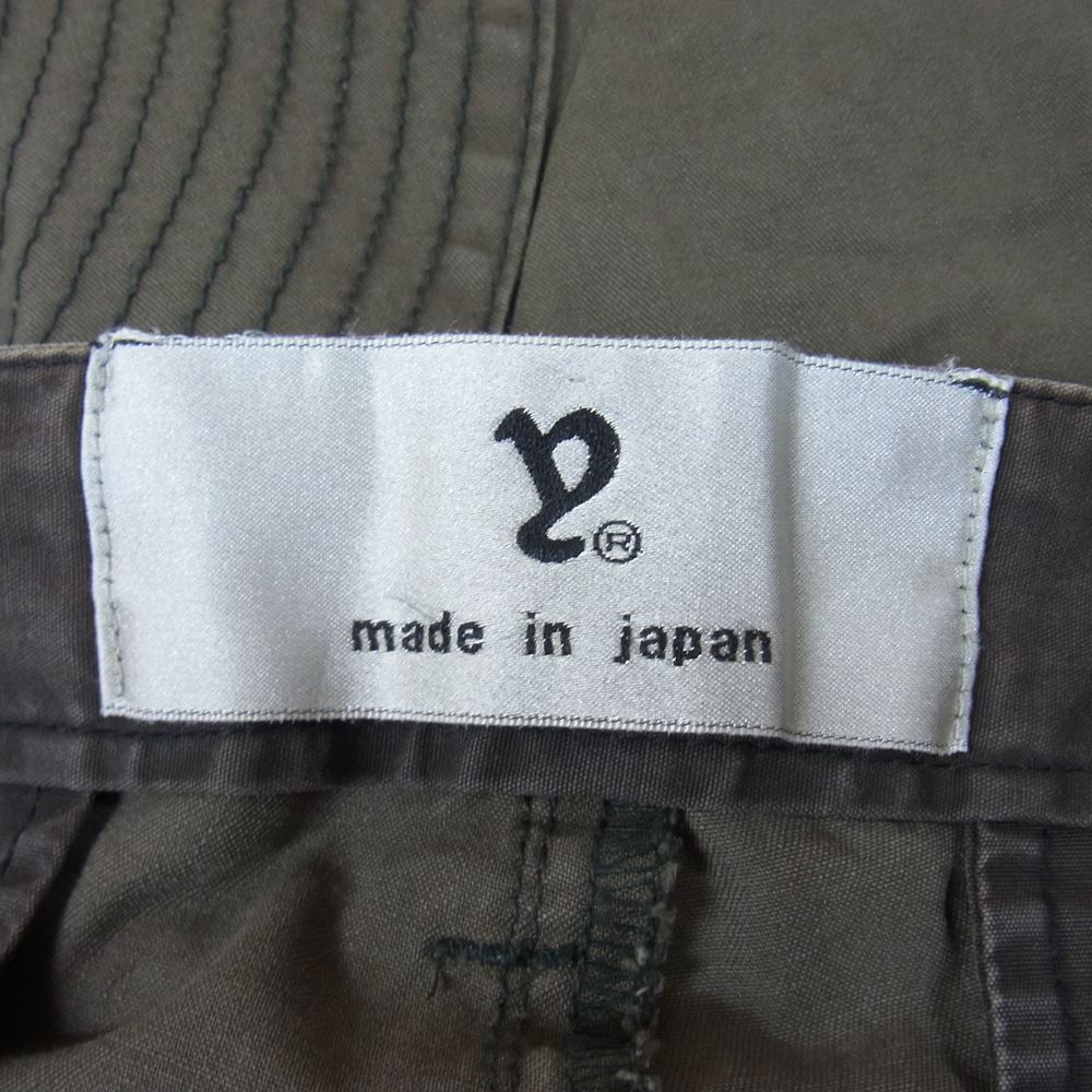 EYEFUNNY アイファニー 日本製 シルバー925 ファスナー ジップ カーゴ パンツ カーキ系 S【中古】