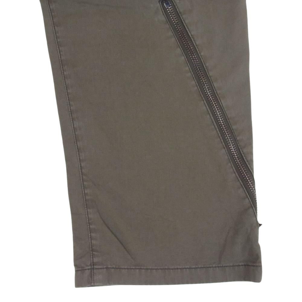 EYEFUNNY アイファニー 日本製 シルバー925 ファスナー ジップ カーゴ パンツ カーキ系 S【中古】