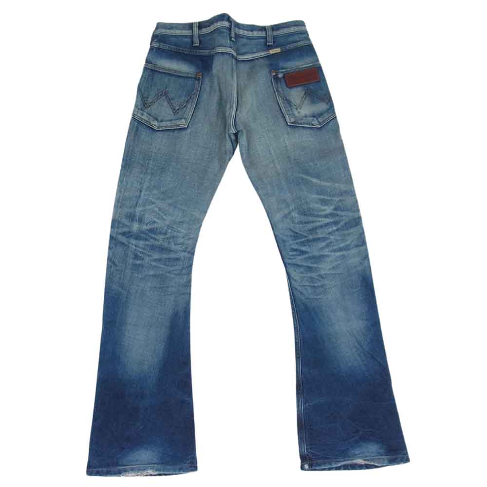 AKM エイケイエム × Wrangler ラングラー S1061 ダメージ加工 デニム パンツ ブルー系 M【中古】