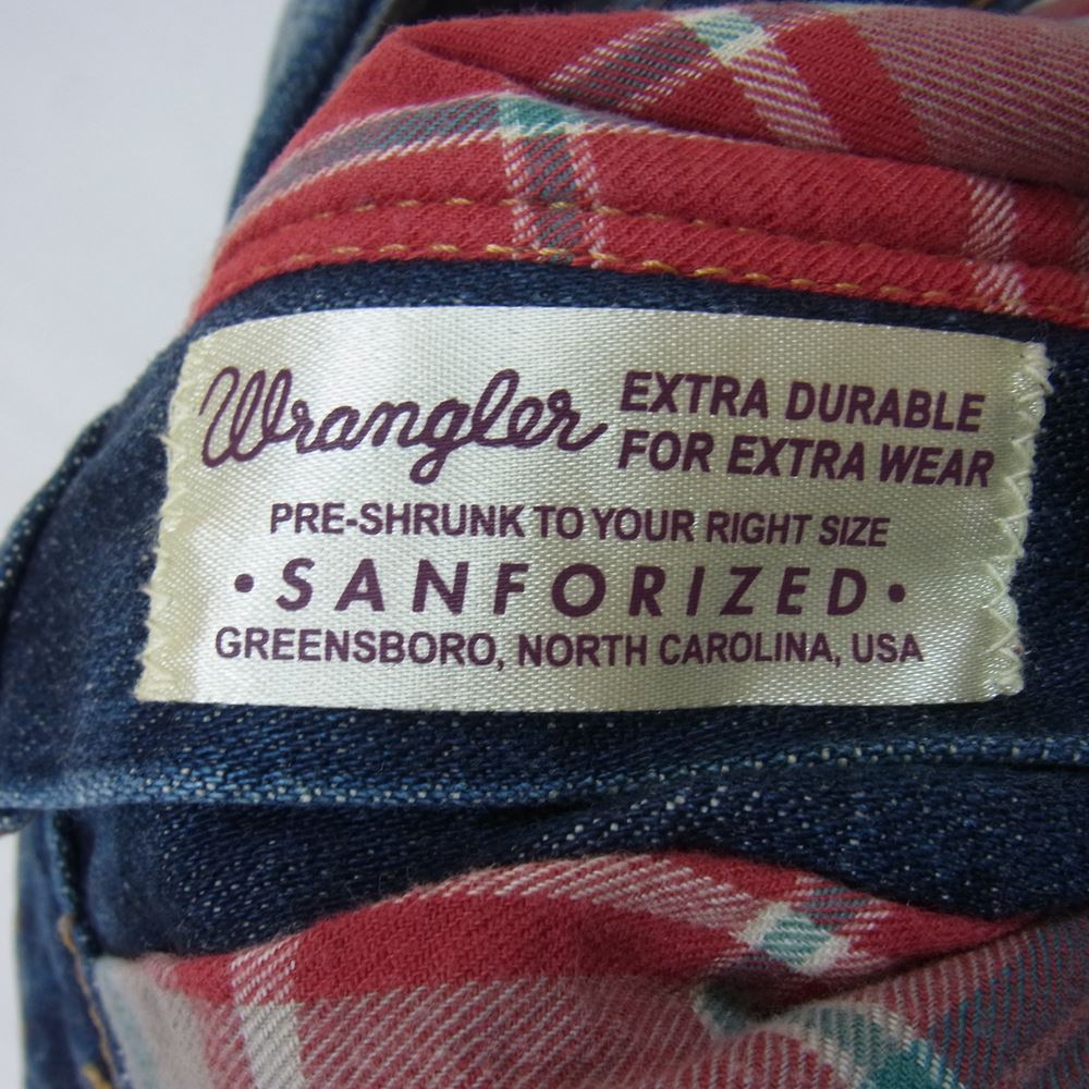 AKM エイケイエム × Wrangler ラングラー S1061 ダメージ加工 デニム パンツ ブルー系 M【中古】