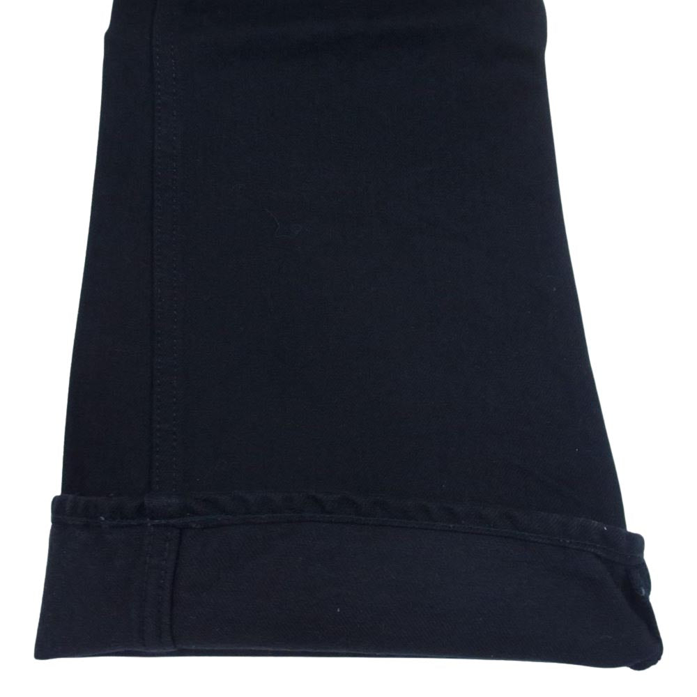 BACKBONE バックボーン 10FWDPL THE BASIS ザ ベイシス ボタンフライ デニム フレア パンツ ブラック ブラック系 S【中古】