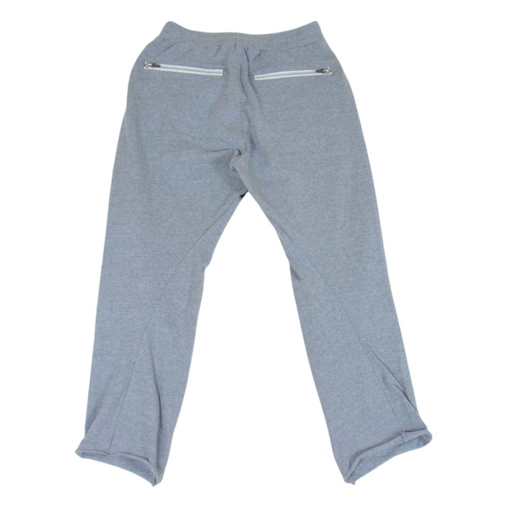EYEFUNNY アイファニー 日本製 シルバー925 ファスナー カットオフ スウェット パンツ グレー系 S【中古】