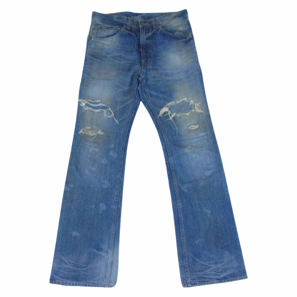 ISAMUKATAYAMA BACKLASH イサムカタヤマバックラッシュ 1133-02 13.5oz  ヴィンテージ加工 ストレート デニム パンツ  ライトブルー系 S【中古】