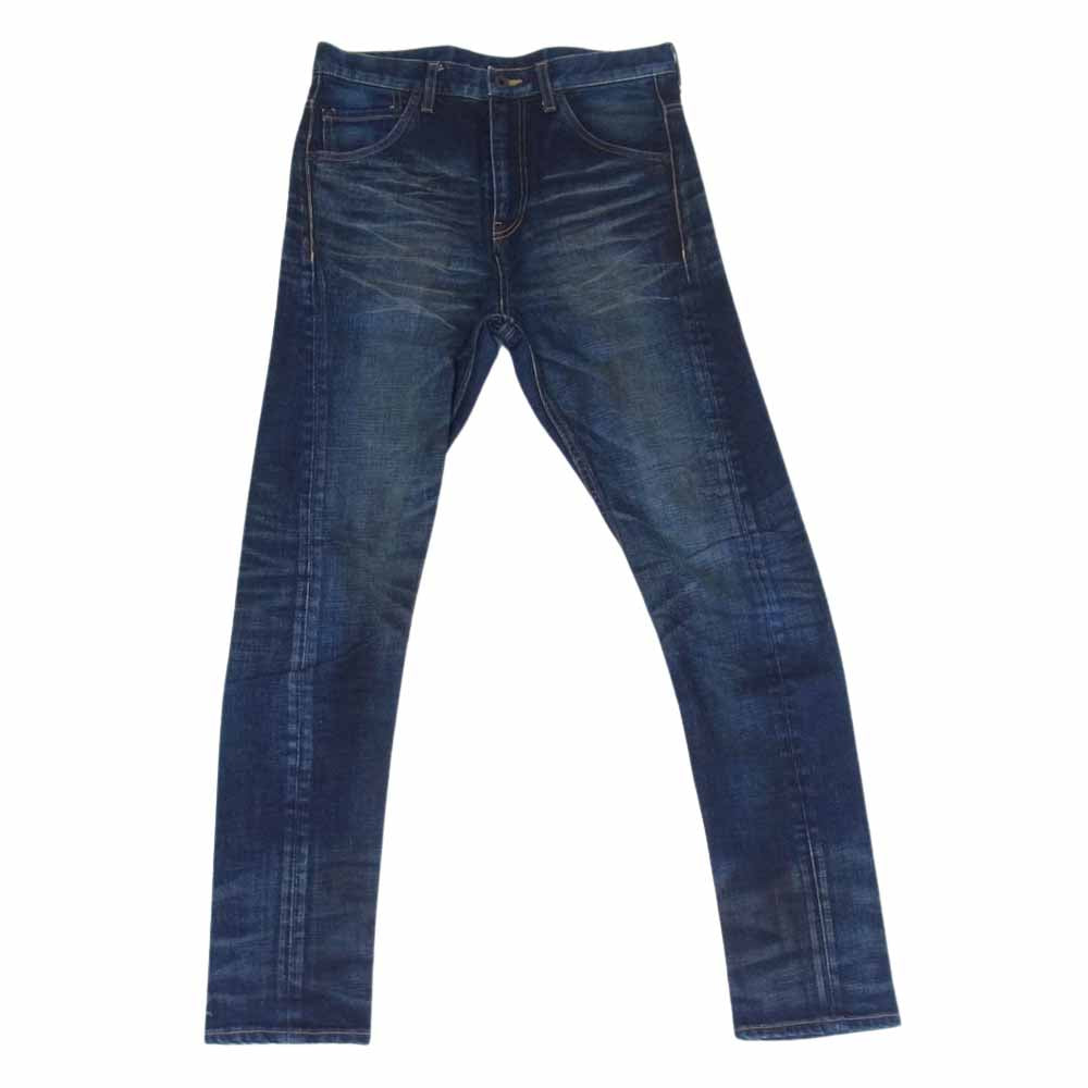 ISAMUKATAYAMA BACKLASH イサムカタヤマバックラッシュ 1483-02 13oz USED加工 ストレッチ サルエル デニム パンツ インディゴブルー系 M【中古】