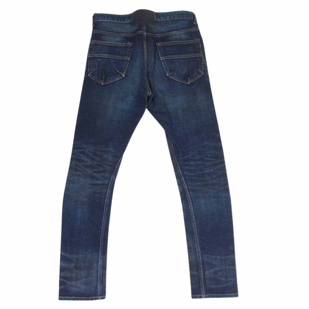 ISAMUKATAYAMA BACKLASH イサムカタヤマバックラッシュ 1483-02 13oz USED加工 ストレッチ サルエル デニム パンツ インディゴブルー系 M【中古】