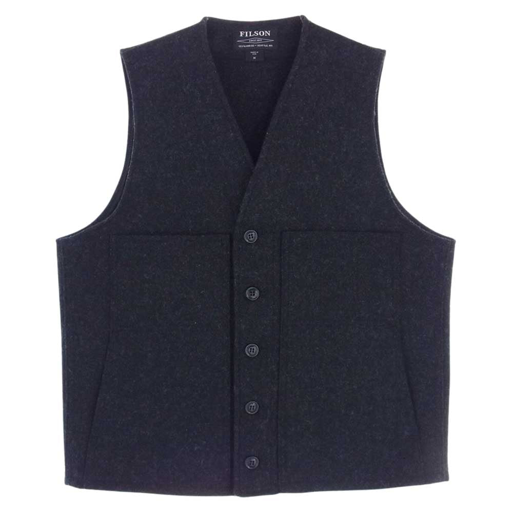 FILSON フィルソン USA製 ウール ベスト ブラック系 M【中古】