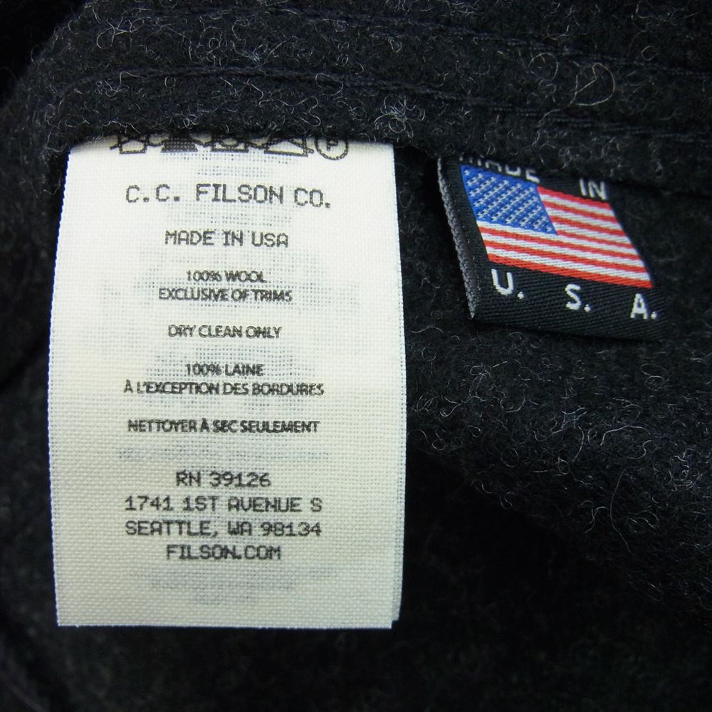 FILSON フィルソン USA製 ウール ベスト ブラック系 M【中古】