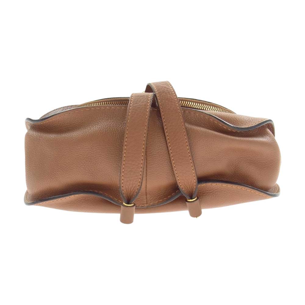 Chloe クロエ マーシー レザー ショルダー バッグ ブラウン系【中古】