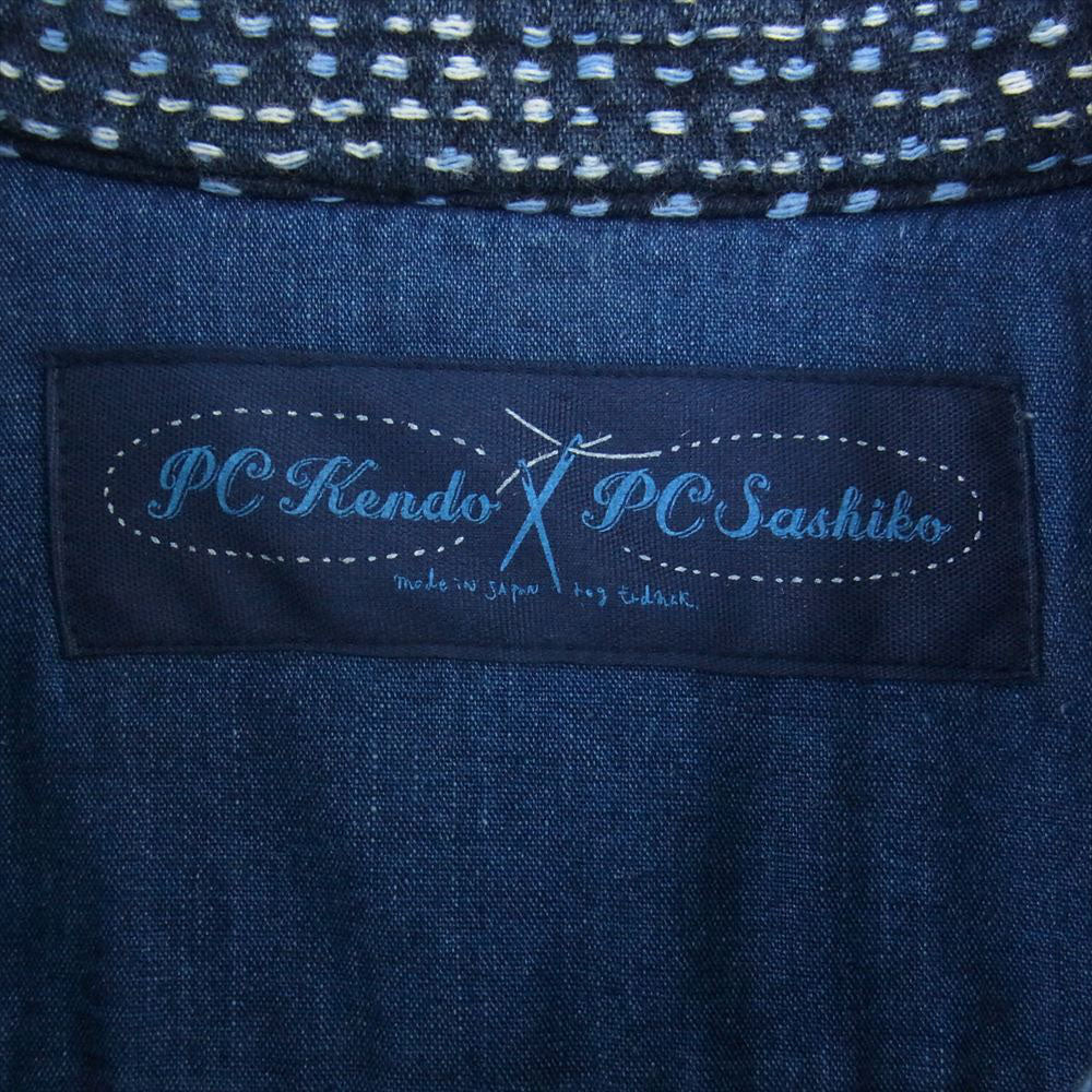 PORTER CLASSIC ポータークラシック PERE TANGUY SASHIKO JACKET BLUE ペール タンギー 刺子 ジャケット ネイビー系 BLUE 3【新古品】【未使用】【中古】