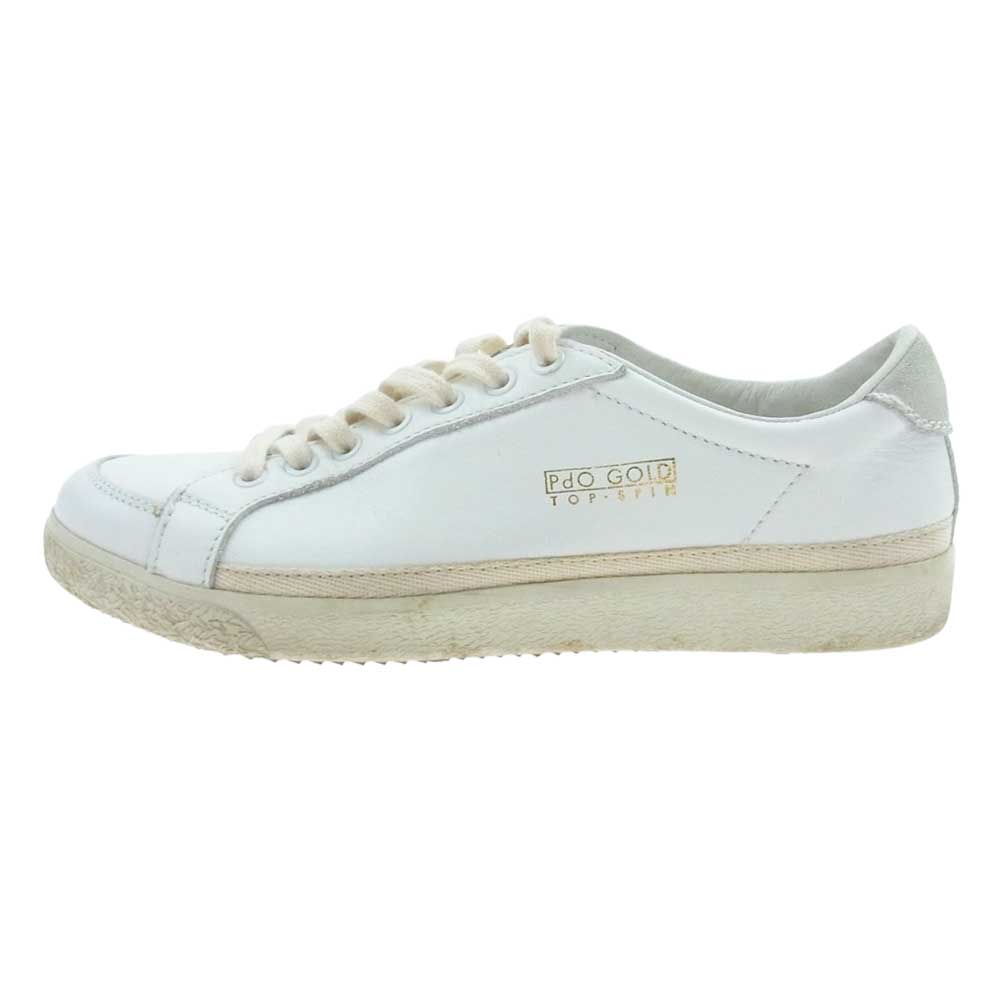 パントフォラドーロ Pdo GOLD トレイナー スニーカー  ホワイト系 25.0cm【中古】