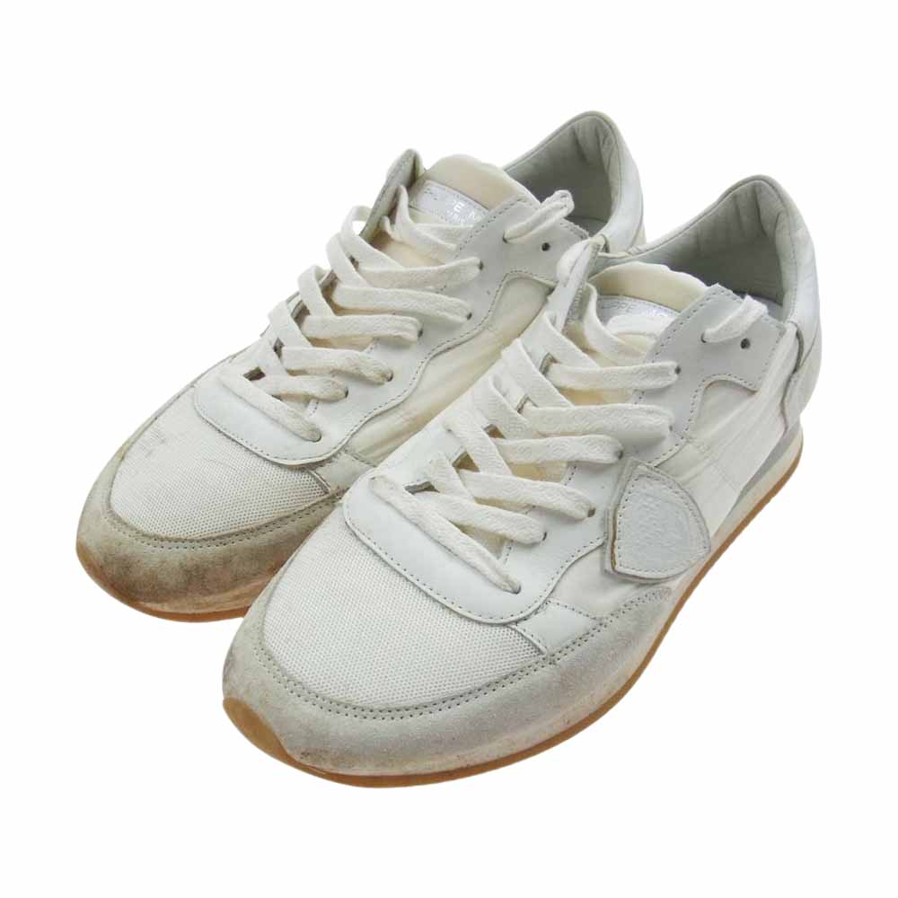 フィリップモデル Trpx Basic ローカット スニーカー ホワイト系 26.0cm【中古】