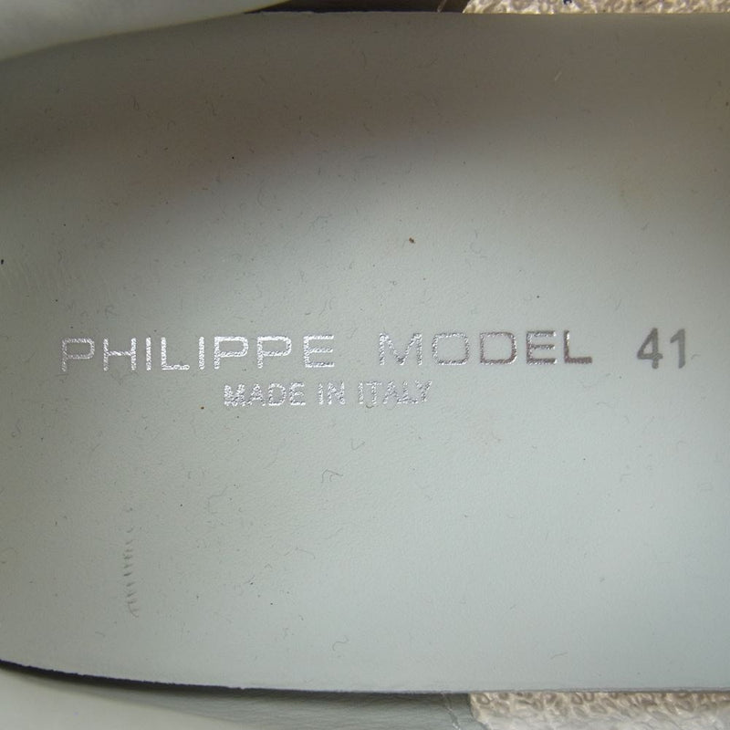 フィリップモデル Trpx Basic ローカット スニーカー ホワイト系 26.0cm【中古】