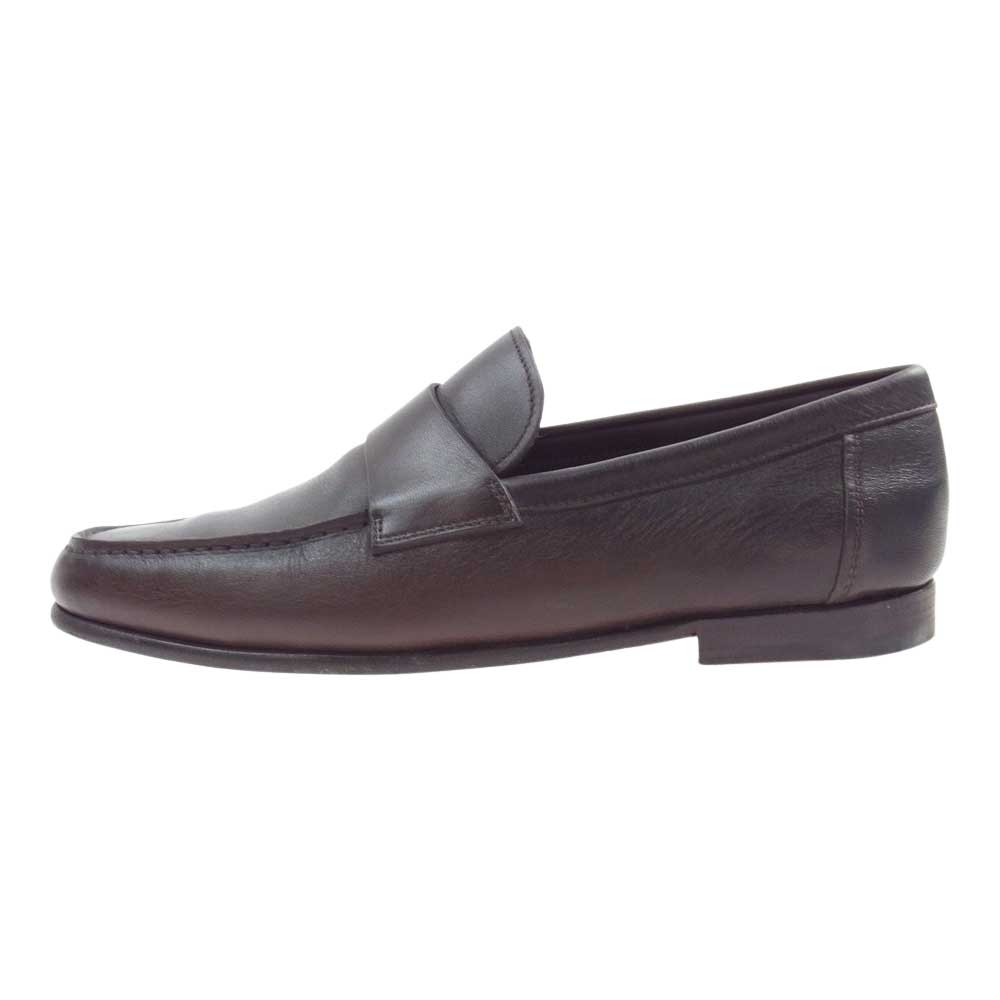 Santoni サントーニ LOAFER ローファーシューズ 革靴  ダークブラウン系 26.0cm【中古】