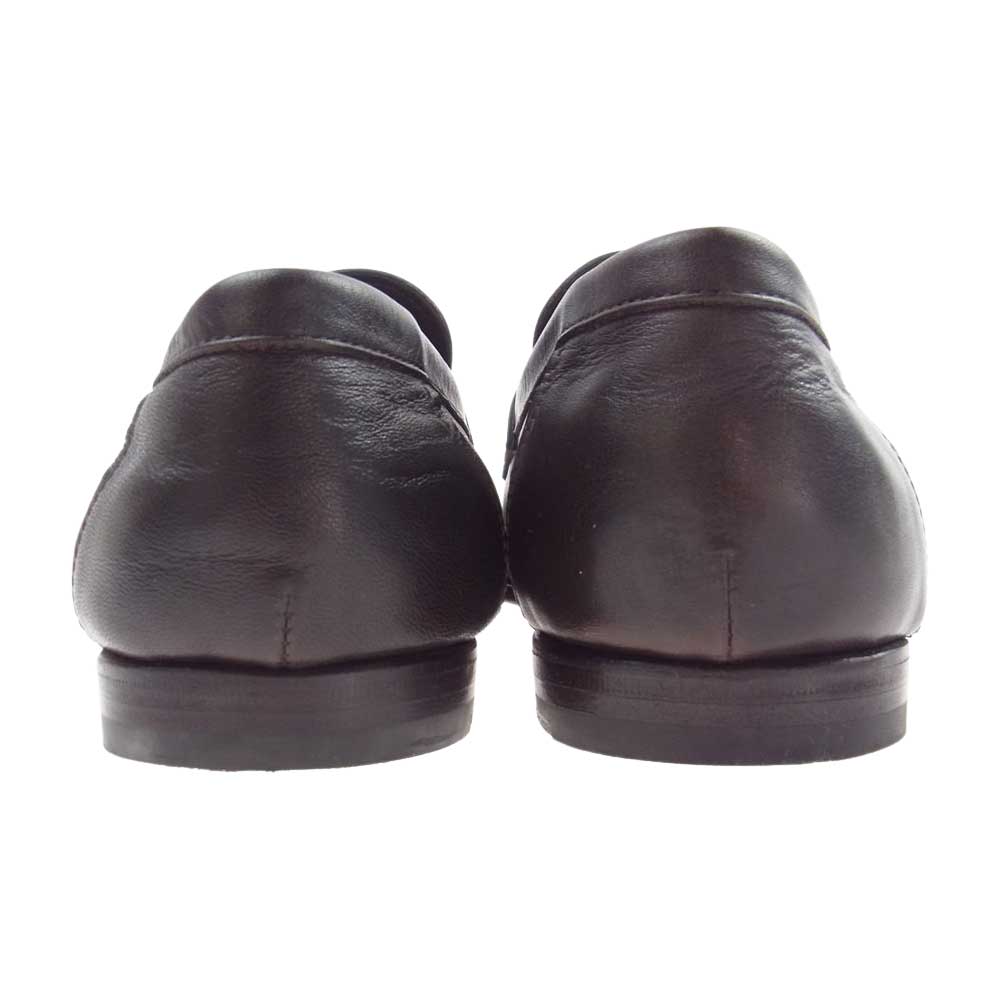 Santoni サントーニ LOAFER ローファーシューズ 革靴  ダークブラウン系 26.0cm【中古】