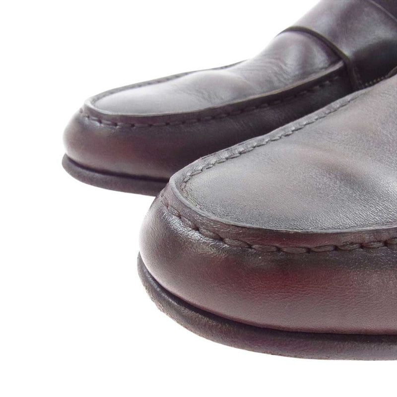 Santoni サントーニ LOAFER ローファーシューズ 革靴  ダークブラウン系 26.0cm【中古】