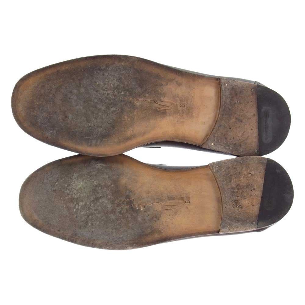 Santoni サントーニ LOAFER ローファーシューズ 革靴  ダークブラウン系 26.0cm【中古】
