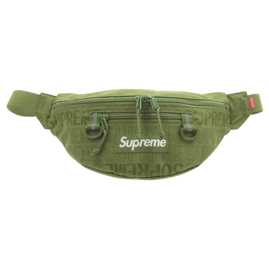 Supreme シュプリーム 19SS Waist Bag ボックスロゴ ナイロン ウエスト バッグ モスグリーン系【中古】