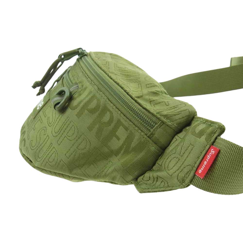 Supreme シュプリーム 19SS Waist Bag ボックスロゴ ナイロン ウエスト バッグ モスグリーン系【中古】