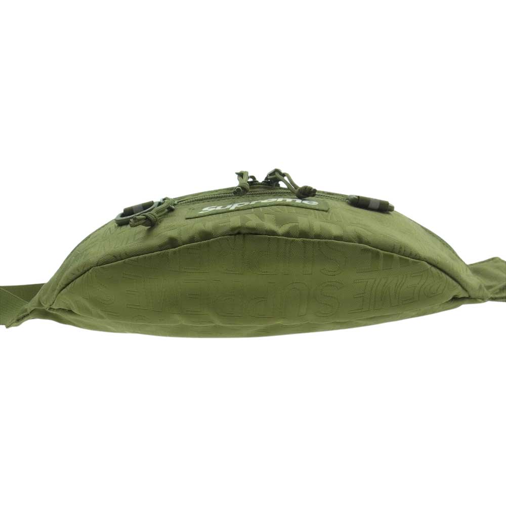 Supreme シュプリーム 19SS Waist Bag ボックスロゴ ナイロン ウエスト バッグ モスグリーン系【中古】