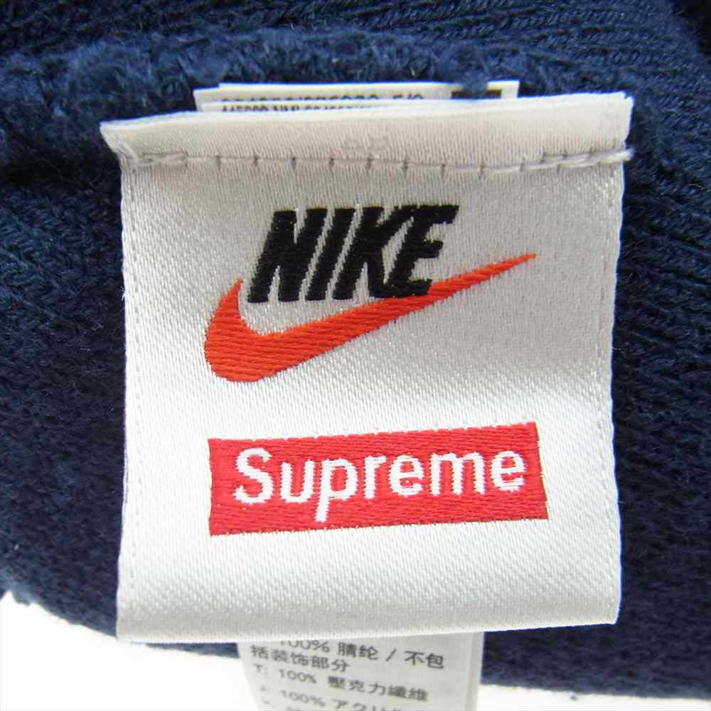 Supreme シュプリーム 18AW AT0107-410 NIKE ナイキ Beanie ロゴ ビーニー ニット帽 ネイビー系【中古】