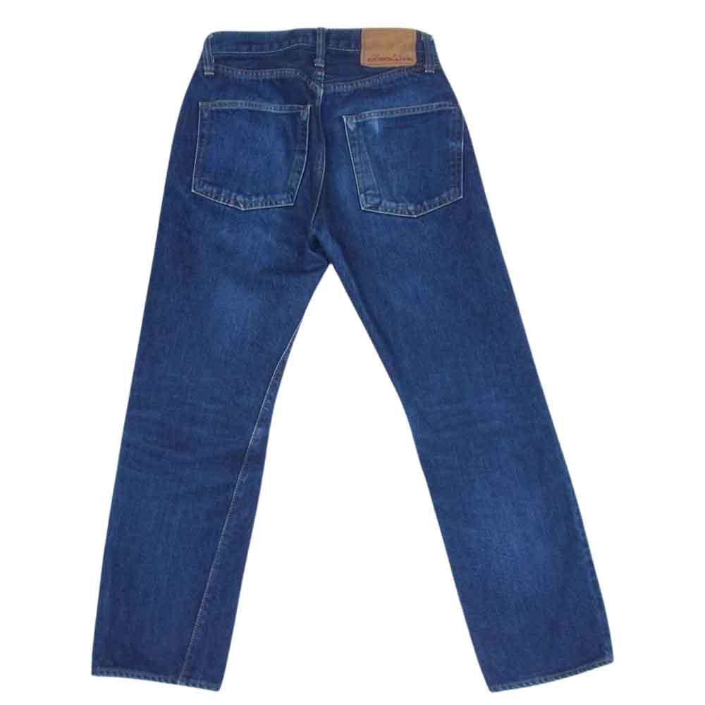 RESOLUTE リゾルト 710 ボタンフライ 5ポケット ストレート デニムパンツ ジーンズ インディゴブルー系 28【中古】