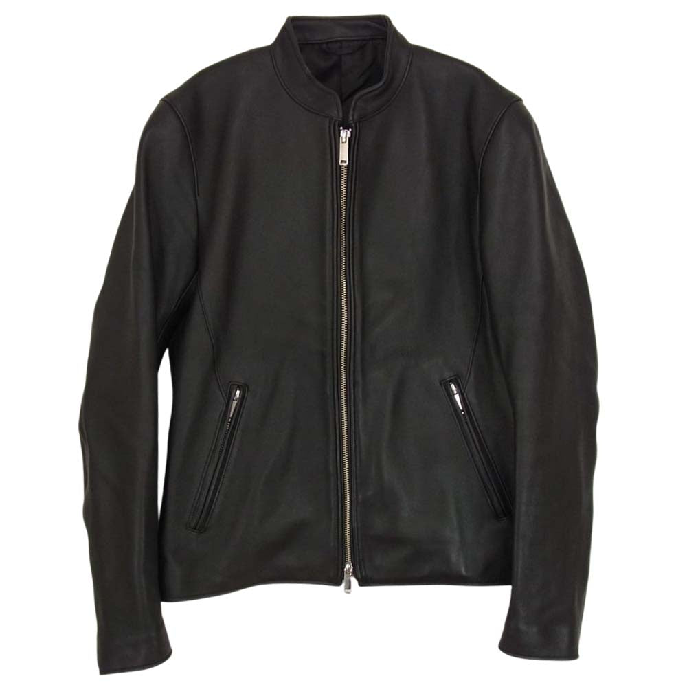 STUDIOUS ステュディオス 100550001 シープ レザー シングル ライダースジャケット ブラック系 1【中古】