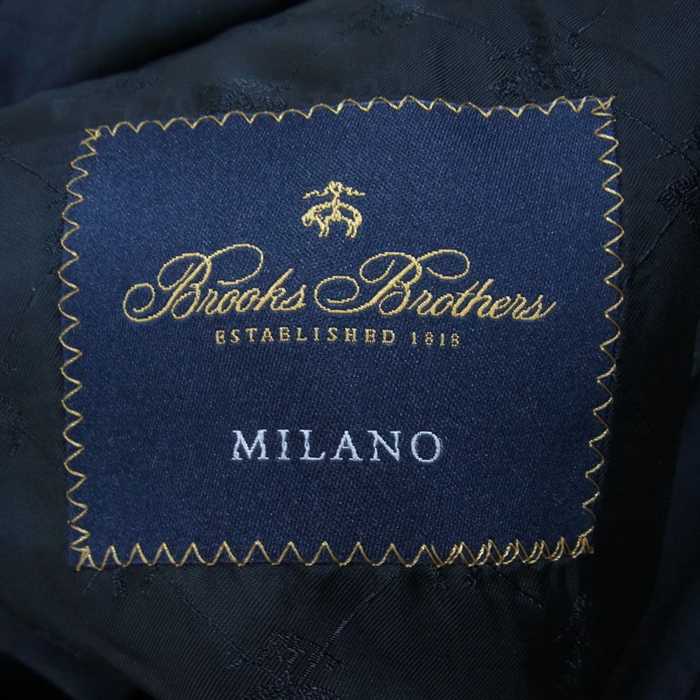 Brooks Brothers ブルックスブラザーズ 19-14-6309 モヘア混 ウール 背抜き タータンチェック 3B テーラード ジャケット ネイビー系 36SHT【中古】