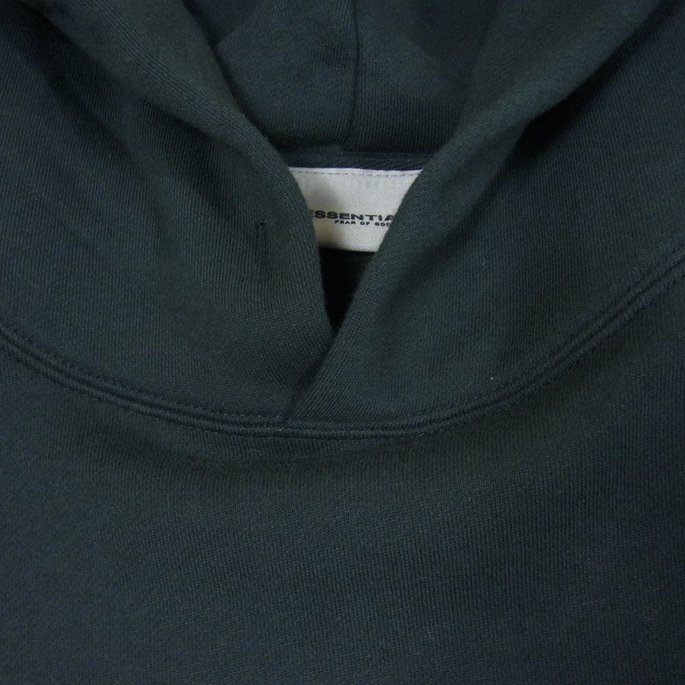 FEAR OF GOD フィアオブゴッド ESSENTIALS エッセンシャルズ フロントロゴ プルオーバ― パーカー フーディ ブラック系 M【中古】