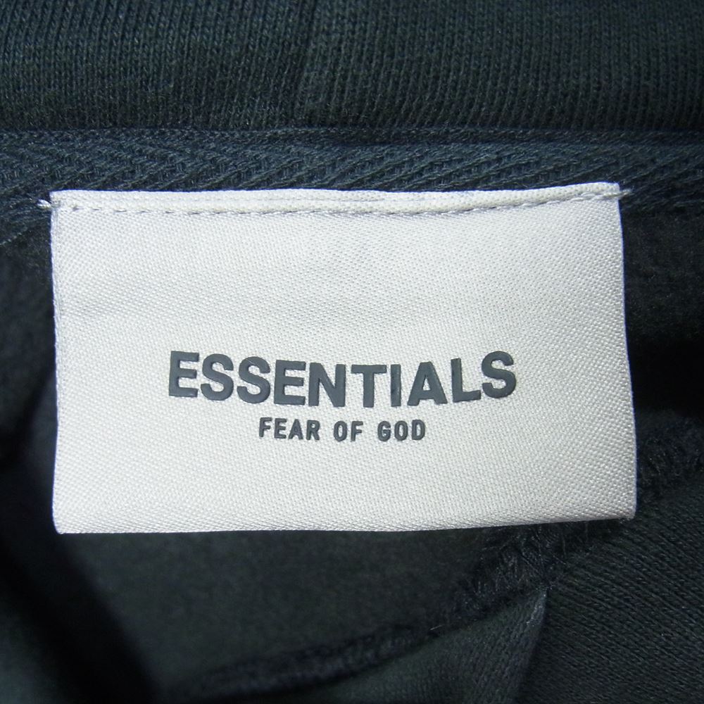 FEAR OF GOD フィアオブゴッド ESSENTIALS エッセンシャルズ フロントロゴ プルオーバ― パーカー フーディ ブラック系 M【中古】