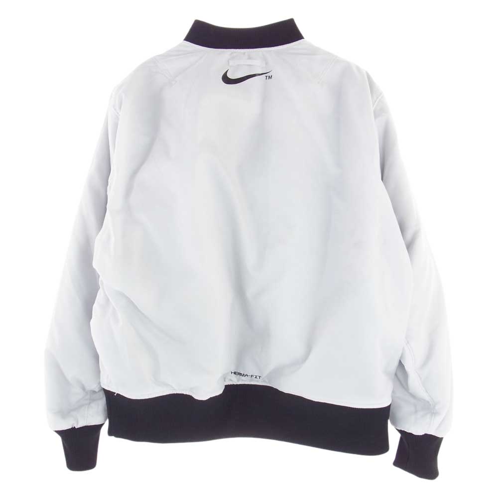 NIKE ナイキ DD6056-010 AS M NSW SYNFL SWOOSH BOMBER ロゴ スウッシュ リバーシブル ボンバー ジャケット オフホワイト系 XL【中古】